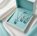 New Latest Design Multicolor Butterfly Pendant set
